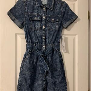 Celebrity Pink Denim Casual Dress